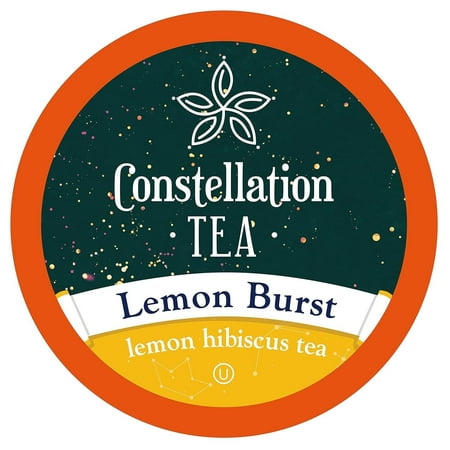 Constellation Tea Lemon Hibiscus DC20 Tea Pods Compatible with K Cup Brewers Including 2.0, (Lemon Burst) 40 Count