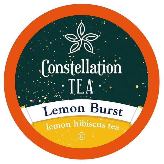 Constellation Tea Lemon Hibiscus DC20Tea Pods Compatible with K Cup Brewers Including 2.0, (Lemon Burst) 40 Count