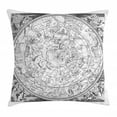 thumbnail image 1 of Constellation Throw Pillow Cushion Cover, Detailed Vintage Boreal Hemisphere Astronomy Ancient Antique Figures, Decorative Square Accent Pillow Case, 24 X 24 Inches, Grey Black White, by Ambesonne, 1 of 2