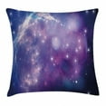 thumbnail image 1 of Constellation Throw Pillow Cushion Cover, Purple Nebula Mysterious Cluster Explosion Motion Smoky Dreamy, Decorative Square Accent Pillow Case, 16 X 16 Inches, Purple Aqua Dark Blue, by Ambesonne, 1 of 2