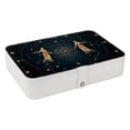 thumbnail image 1 of Constellation Travel Organizer Decorative Box Earring Holder PU Leather with Removable Compartment Portable Display Case, 1 of 6