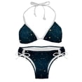 thumbnail image 1 of Constellation Women's Bikini Set with Detachable Sponge, Adjustable Strap | 2-Pack, Beachwear, Poolside, Swimsuit., 1 of 6