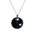 thumbnail image 1 of Constellation Women's Glass Circular Pendant Necklaces, 1 of 5