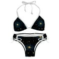 thumbnail image 1 of Constellation Women's Swimwear Bikini Set with Detachable Sponge and Adjustable Strap - Two-Pack, Beach Vacation-ready, 1 of 6