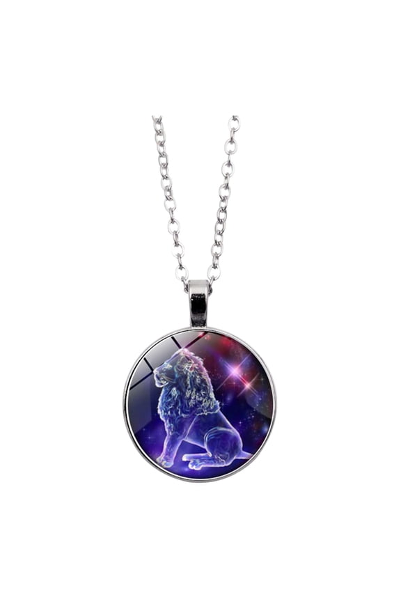 Constellation necklace birthday gifts for women Fashion Colorful Men's And Women's Twelve Constellations Design Necklace