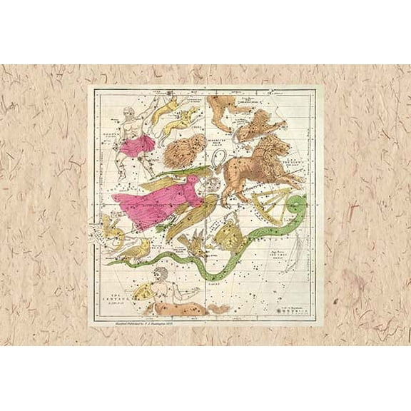 Constellations Including Leo Fine art canvas print (20" x 30")