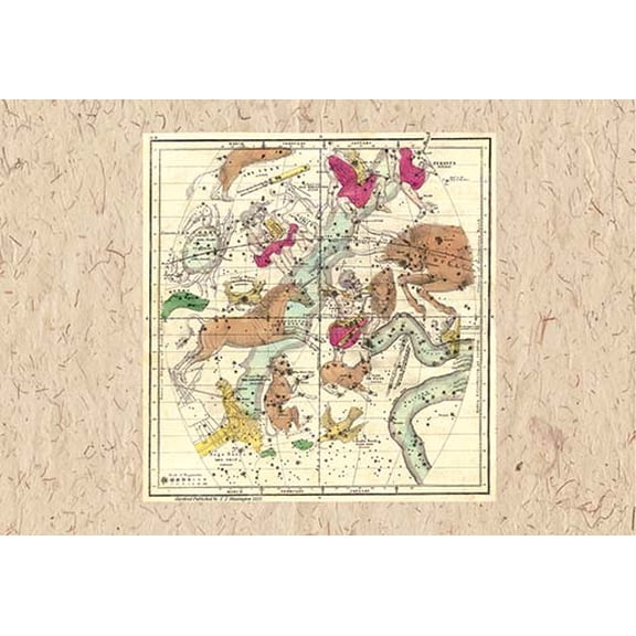 Constellations Including Orion Fine art canvas print (20" x 30")