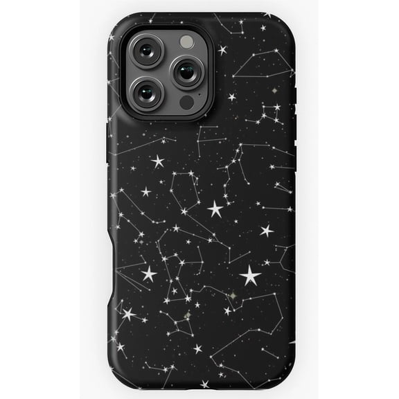 Constellations Night Sky Star Map Astronomy Print Zodiac Space A908 Protective Case for iPhone 17 16 15 14 13 12 11 Pro Max