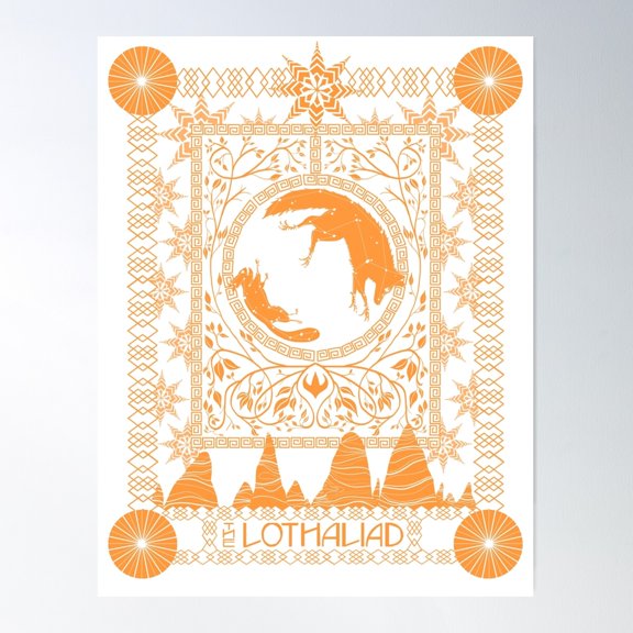 Constellations With Wolf And Cat Transparent Poster Wall Art, Modern Wall Decor For Living Room Bedroom, 16x24 UNFRAMED