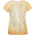 thumbnail image 1 of Constitution United States America All Over Womens T-Shirt - Small, 1 of 2
