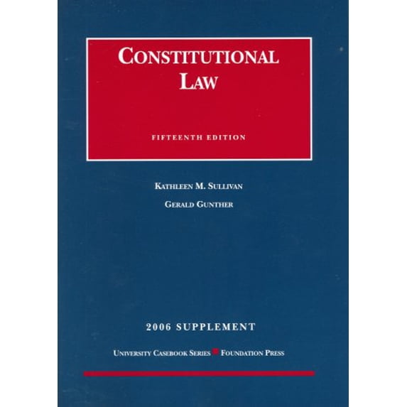 Pre-Owned Constitutional Law Supplement (Paperback) 1599411687 9781599411682