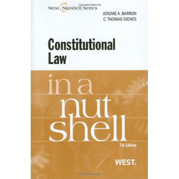 Pre-Owned Constitutional Law in a Nutshell (Paperback) 0314190287 9780314190284