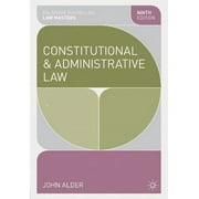 Constitutional and Administrative Law Palgrave Macmillan Law Masters