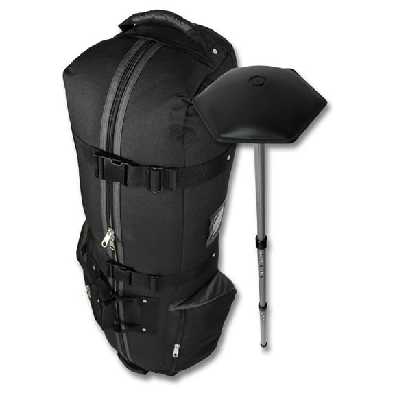 Constrictor Soft-Sided Golf Travel Bag Cover with Thick Dense Foam Padded Top 1 Year Full Travel Bag Replacement Coverage | Wheels & Lockable Zippers Case for Transporting Clubs on Airlines