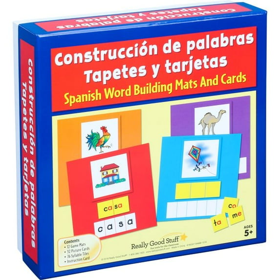 Construcci?n de palabras Tapetes y tarjetas (Spanish Word Building Mats And Cards) - 1 multi-item kit