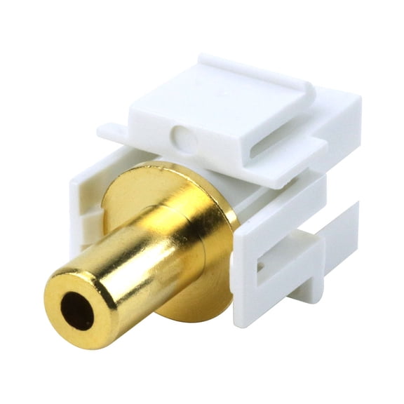 Construct Pro 3.5mm Stereo Insert Cable Connector (White, Manufactured by Skywalker)