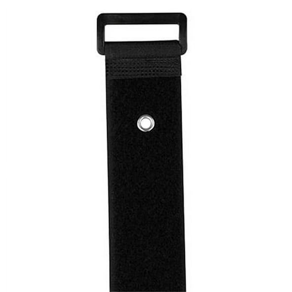 Construct Pro Hook and Loop Straps with Mounting Rivet, 16 (qty 5) (Black)