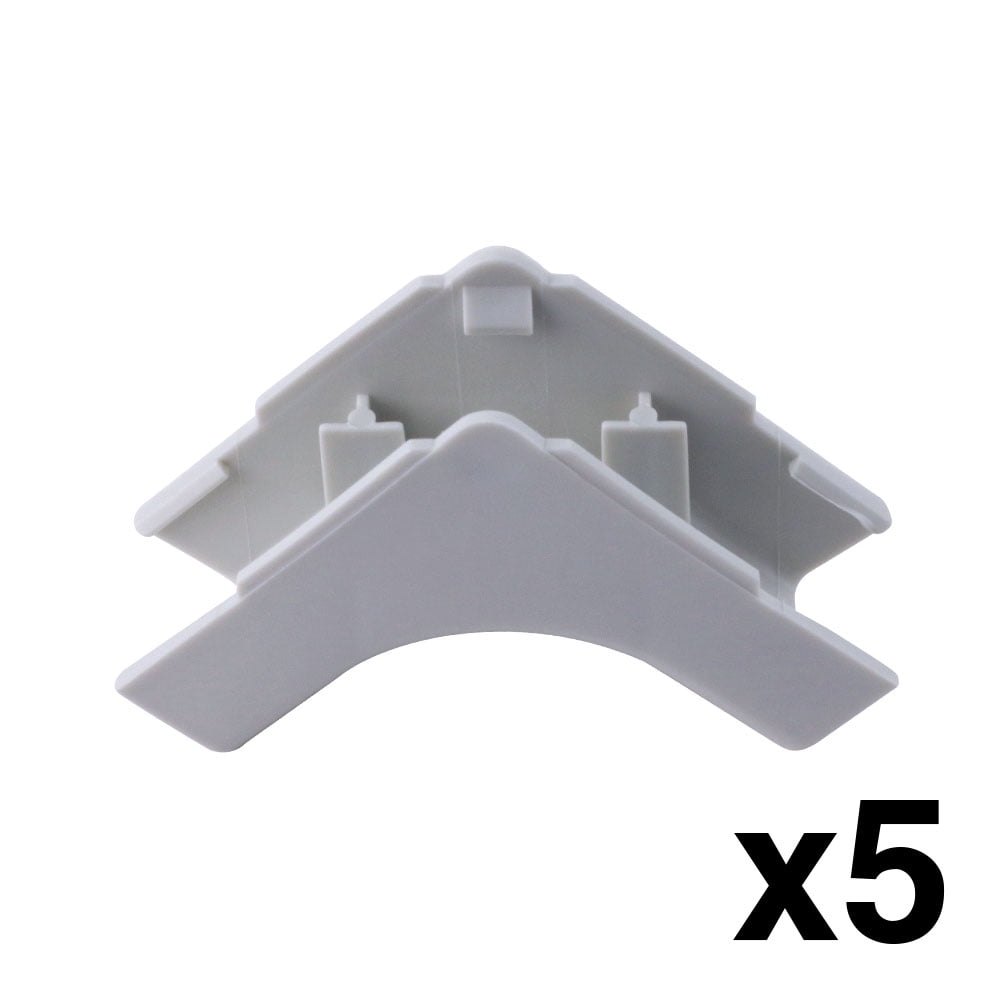 Construct Pro Raceway Inside Corner Adapters for Cable Covers (5Pack
