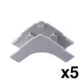 thumbnail image 1 of Construct Pro Raceway Inside Corner Adapters for Cable Covers (5-Pack, .87-inch, White, PVC Plastic), 1 of 6