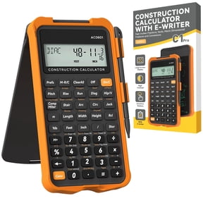 Construction Calculator with Writing Tablet Industrial & Scientific NEWYES Engineering Calculator for Contractor, Concrete Pocket Feet-inch-Fraction Calculators for Carpenter, Framer, Remodeler