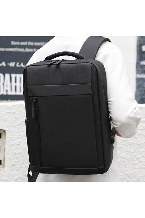 Construction Backpack Business Backpack, Bag For Travel Flight Fits 15.6 Inch Laptop With USB Charging Port