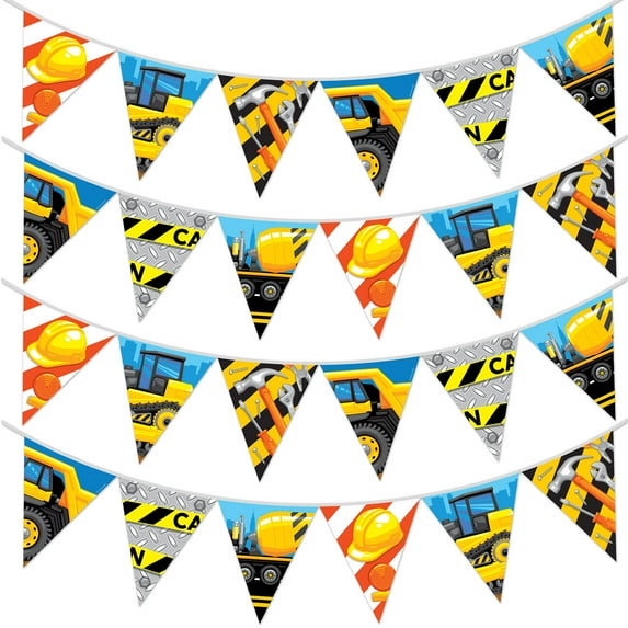Construction Banner Pennant - Construction Party Supplies
