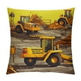 thumbnail image 1 of Construction Bed Sheet Excavator Truck Fitted Sheet for Kids Boys Girls Cartoon Car Bedding  Pillowcase Twin Size (No Flat Sheet), 1 of 5
