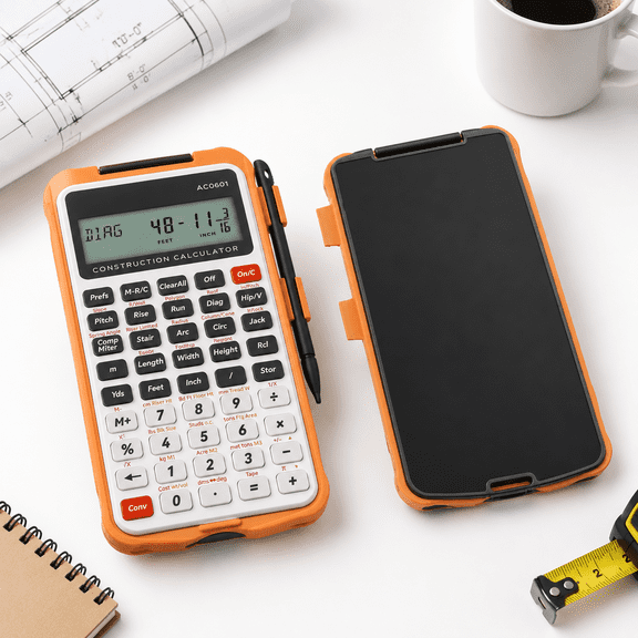 Construction Calculator Engineering With Writing Tablet