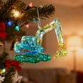 thumbnail image 1 of Construction Christmas Ornament Set for Tree & Wall Display, 1-Piece Acrylic Heavy Duty Truck Decoration, Flat 2D Construction Vehicle Ornaments with Glossy Finish and Durable Hanging Design, 1 of 3
