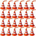 Construction Cone Party Cups 24 Pack Reusable Traffic Theme Racing