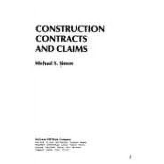 Pre-Owned Construction Contracts and Claims (Hardcover) 0070574332 9780070574335