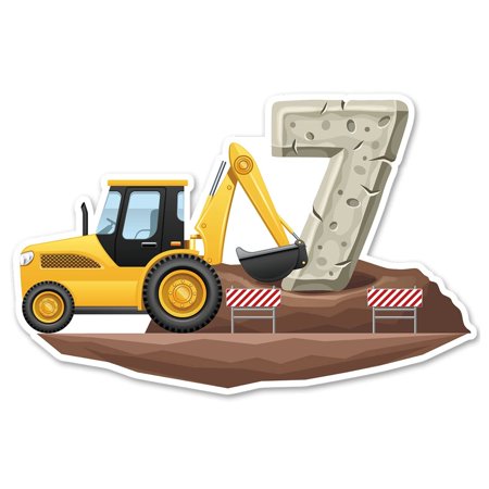 Construction Crew Birthday Bash Invitations - 20 Set Dump Truck Shaped Invites with Envelopes for 7 Year Old Party Celebrations, Perfect for Little Builders!