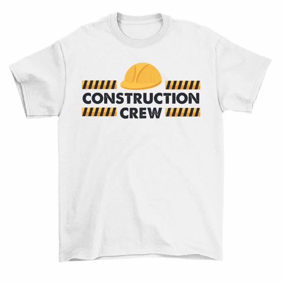 Construction Crew Birthday Theme T-Shirt Men