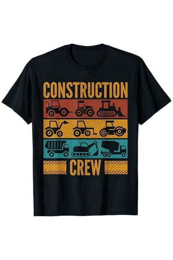 Construction Crew Funny Construction Worker Costume Birthday T-Shirt