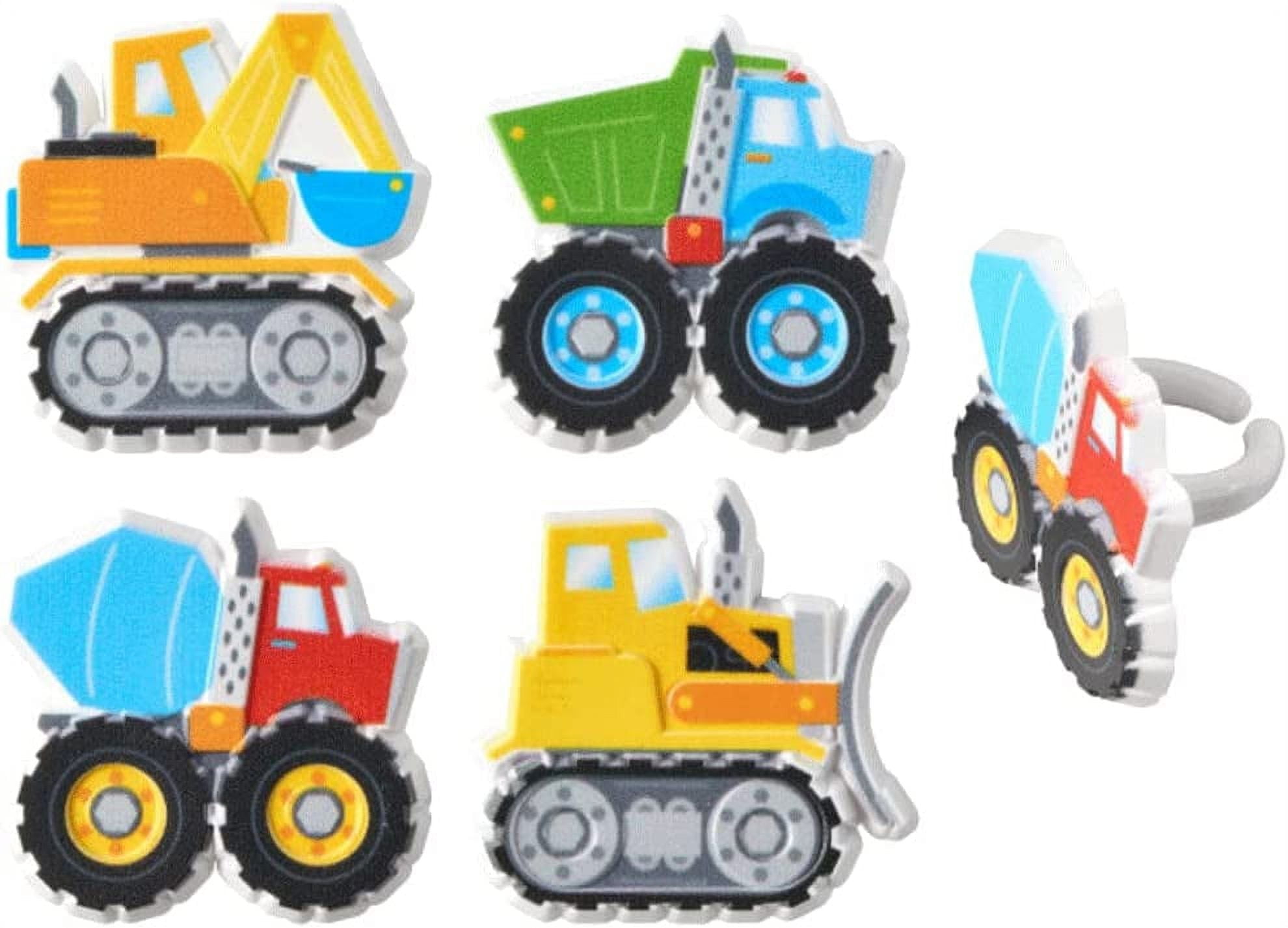 Construction Cupcake Rings Party Favors 24 Pc