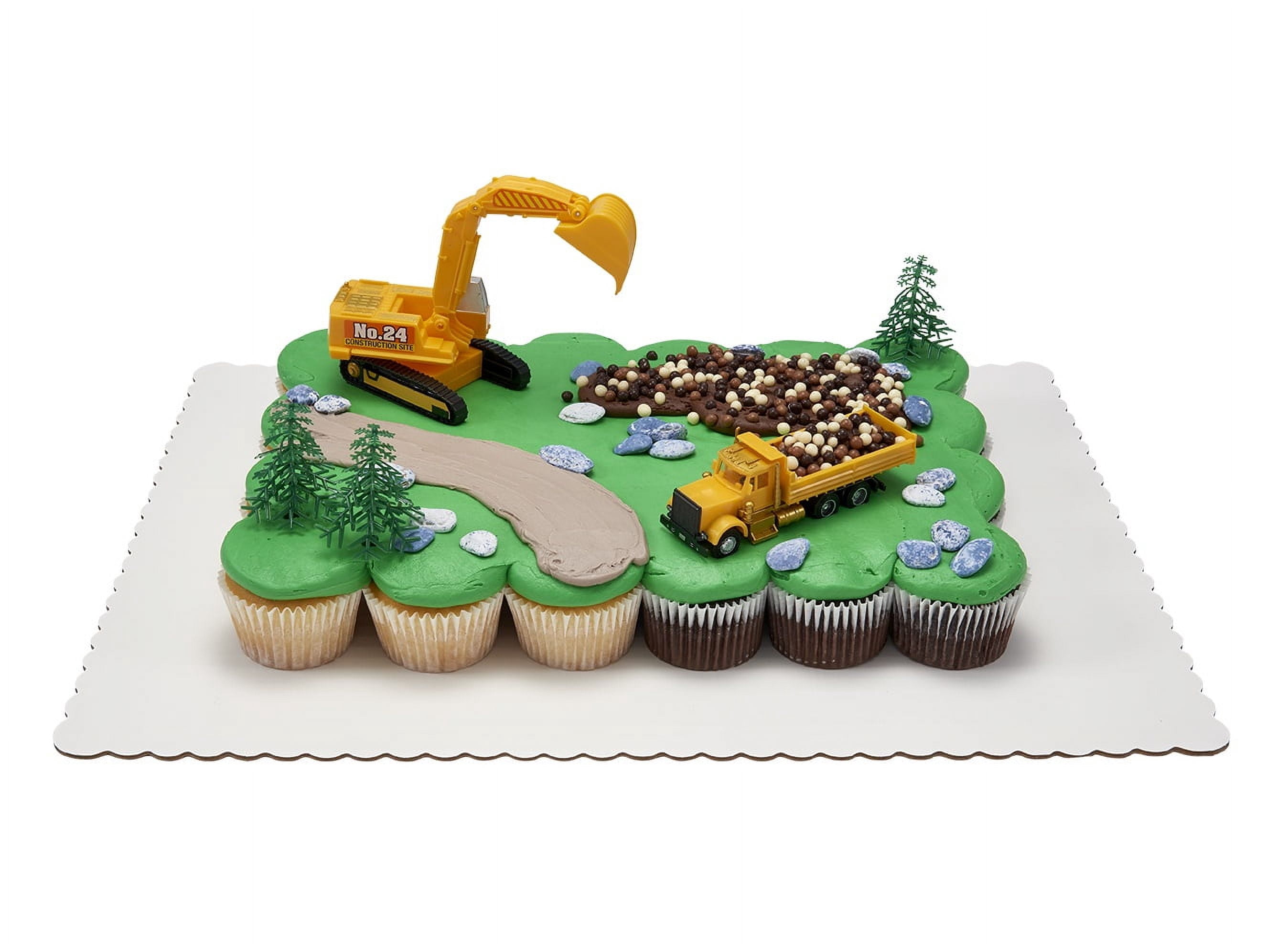 Construction Dig Cupcake Cake