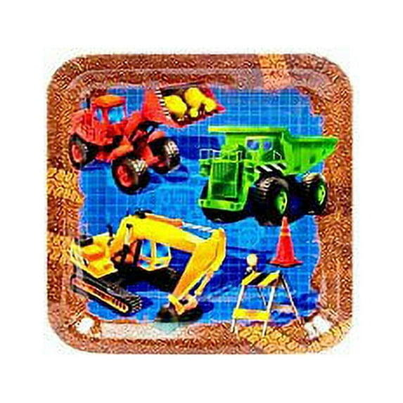 Construction Dinner Plate 8ct Birthday Party Supplies Plates