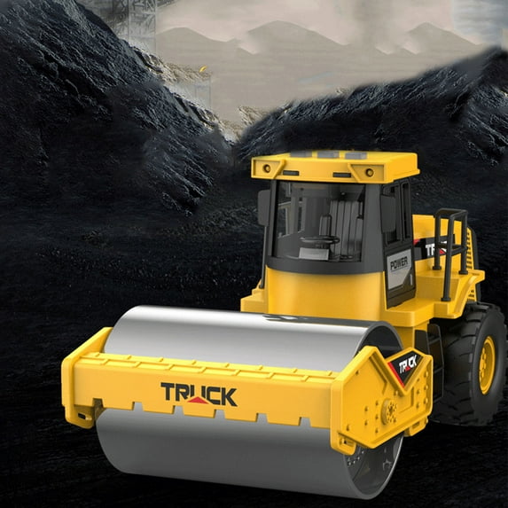 Construction Engineering Vehicle Toy with Light Music,Automatic Moving Simulation Model,Realistic Design Durable Plastic,Smooth Edge Safe for Kids,Hand-eye Coordination Training Toys