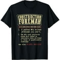 thumbnail image 1 of Construction Foreman Funny Definition T-Shirt, 1 of 4