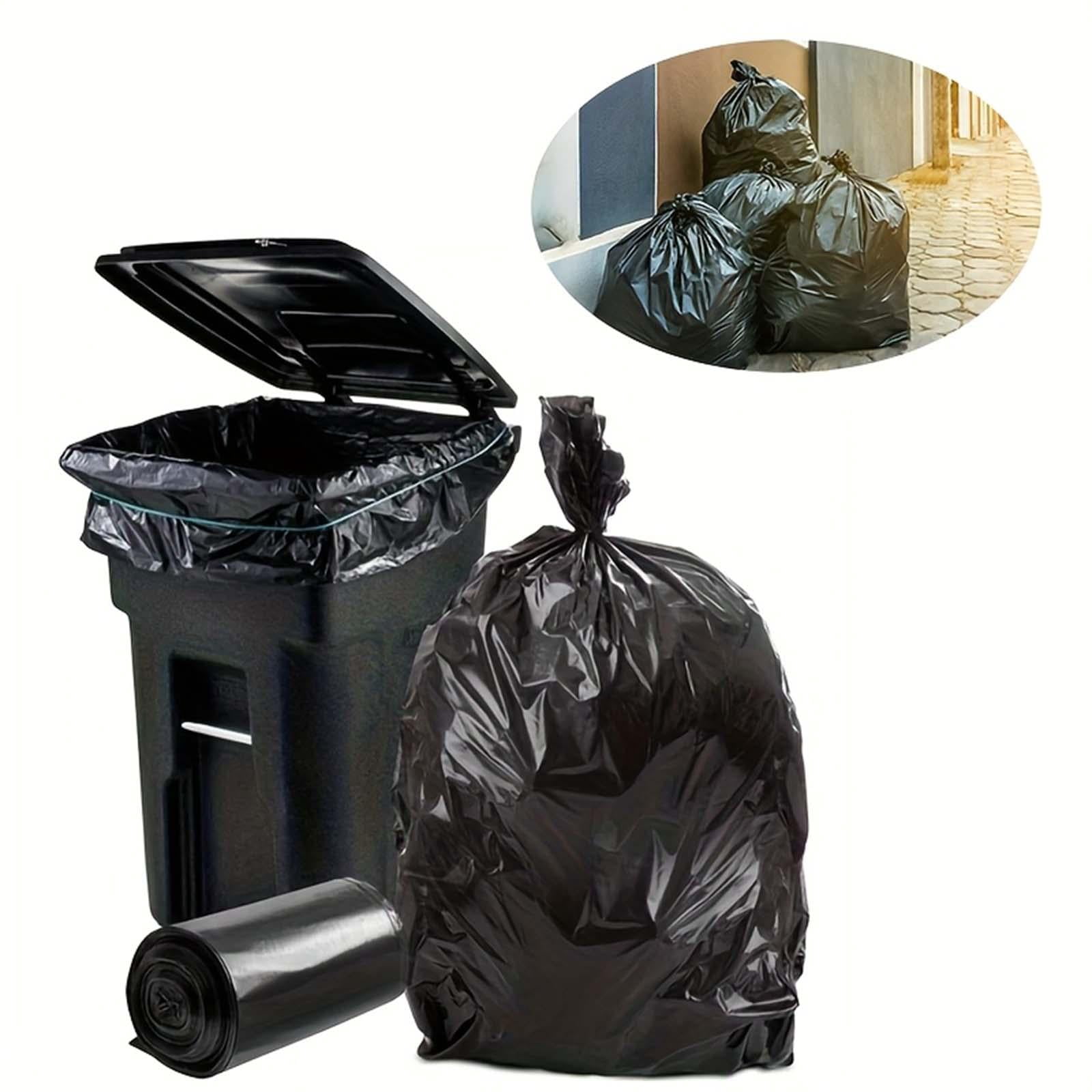Construction Garbage Bags, Black Heavy Duty Trash Bags, Plastic Trash ...