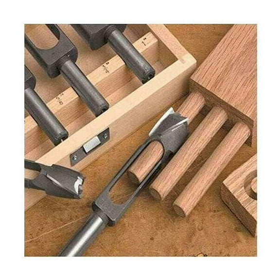 Construction Industry Standard, Heat-Treated Mortising Chisel Set for Square Hole Punching and Plug Creation