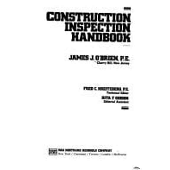 Pre-Owned Construction Inspection Handbook (Hardcover) 0442262582 9780442262587