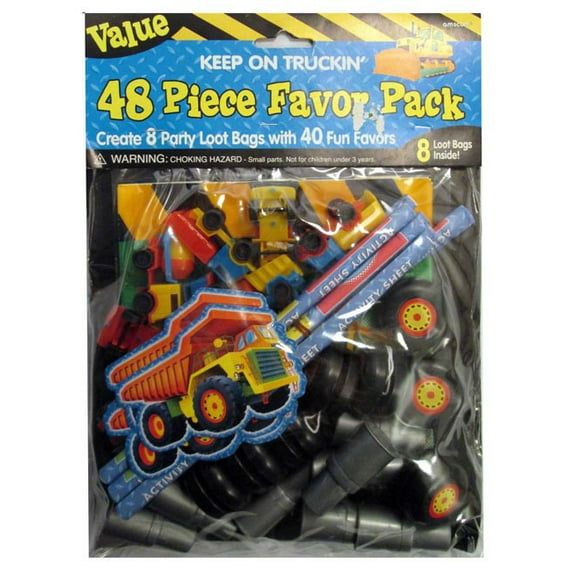Various Birthday Party Favors - Keep on Truckin' 48pc Pack