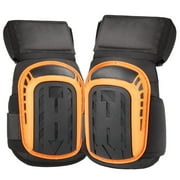 Construction Knee Pads for Men and Women, Ankle Support Knee Pads Tools, Heavy Duty Anti-Slip Cap, Adjustable Straps, Extra Thick Gel & Foam Cushion Knee Pads for Garden Use, Orange