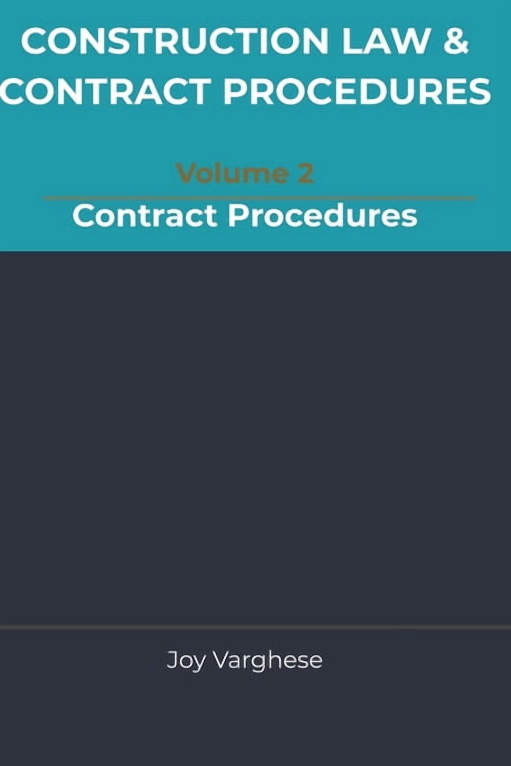 Construction Law & Contract Procedures f CONSTRUCTION LAW & CONTRACT PROCEDURES For CONSULTANTS AND CONTRACTORS: Contract Procedures, Book 2, (Paperback)