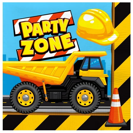 Construction Napkins - Construction Party Supplies 48 Count