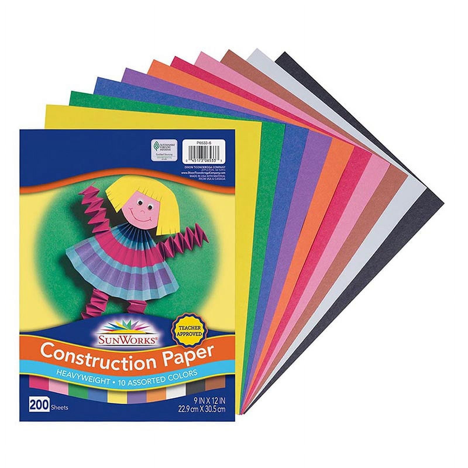 Construction Paper Bulk Pack 9 x 12 (200 Sheets)