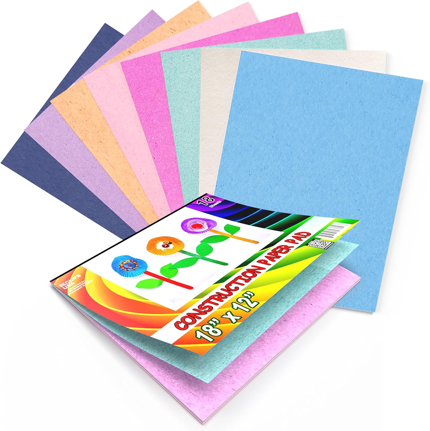 Construction Paper (3 Pack), Construction Paper Book, 18 X 12