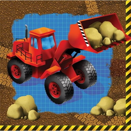 Construction Party Beverage Napkins (16 ct)