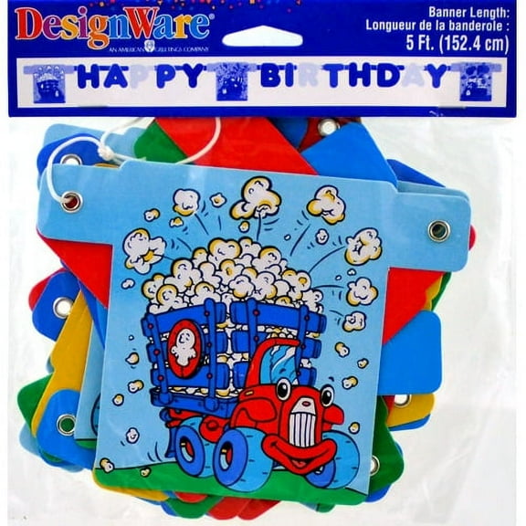 Various Party Zone Happy Birthday Letter Banner (5ft)